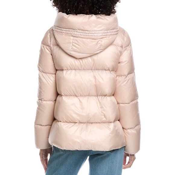 Moncler Womens Serittes Short Down Parka, Pink - Picture 2 of 4